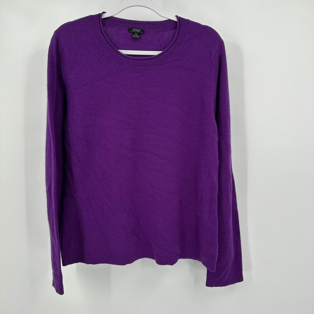 Prive Womens Quiet Luxury Cashmere Sweater Size XL Preppy Minimalist Capsule